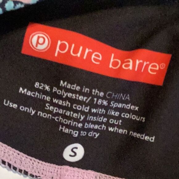 Pure Barre Geometric Full Length Athletic Leggings Multicolor Small - Picture 9 of 11